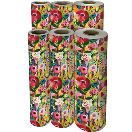 Floral Collage Gift Wrap by Present Paper - Vysn