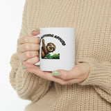 Funny Sloth Just Slothing Around Mug Ceramic Mug 11oz by Js House - Vysn