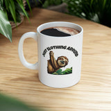 Funny Sloth Just Slothing Around Mug Ceramic Mug 11oz by Js House - Vysn