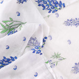 Gift Set: Bluebonnets Baby Muslin Swaddle Blanket and Burp Cloth/Bib Combo by Little Hometown - Vysn