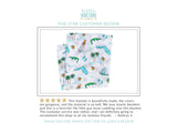 Gift Set: Florida Baby Muslin Swaddle Blanket and Burp Cloth/Bib Combo (Floral) by Little Hometown - Vysn