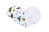 Gift Set: Los Angeles Baby Muslin Swaddle Blanket and Burp Cloth/Bib Combo by Little Hometown - Vysn