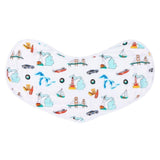 Gift Set: Michigan Baby Muslin Swaddle Blanket and Burp Cloth/Bib Combo by Little Hometown - Vysn