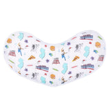 Gift Set: New Jersey Baby Muslin Swaddle Blanket and Burp Cloth/Bib Combo by Little Hometown - Vysn