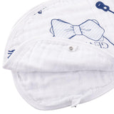 Gift Set: Southern Gentleman Baby Muslin Swaddle Blanket and Burp Cloth/Bib Combo by Little Hometown - Vysn