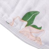 Gift Set: Southern Magnolia Baby Muslin Swaddle Blanket and Burp Cloth/Bib Combo by Little Hometown - Vysn