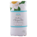 Gift Set: Southern Magnolia Baby Muslin Swaddle Blanket and Burp Cloth/Bib Combo by Little Hometown - Vysn