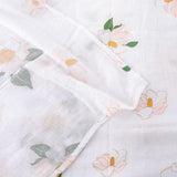 Gift Set: Southern Magnolia Baby Muslin Swaddle Blanket and Burp Cloth/Bib Combo by Little Hometown - Vysn