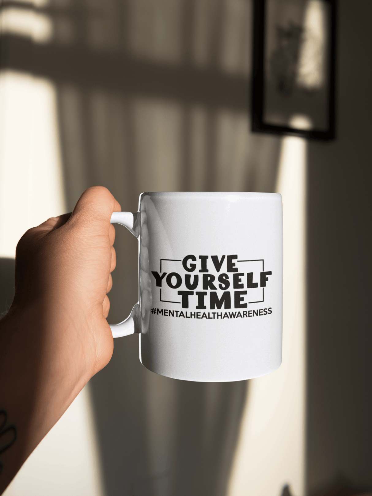 Give Yourself Time Mental Health Awareness Mug by WinsterCreations™ Official Store - Vysn