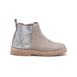 Glitter and Suede Chelsea Boots in Taupe by childrenchic - Vysn