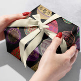 Gold Foil Opulent Ornament Christmas Gift Wrap by Present Paper - Vysn