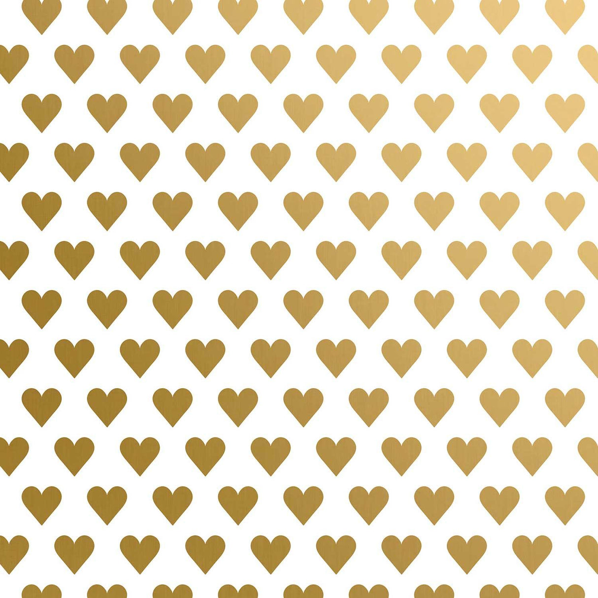 Gold Hearts Wedding Gift Wrap by Present Paper - Vysn