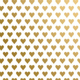 Gold Hearts Wedding Gift Wrap by Present Paper - Vysn