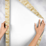 Gold Wood Grain Gift Wrap by Present Paper - Vysn