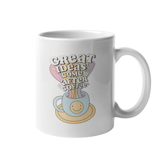 Great Ideas Come After Coffee Mug by Quirky Crate - Vysn