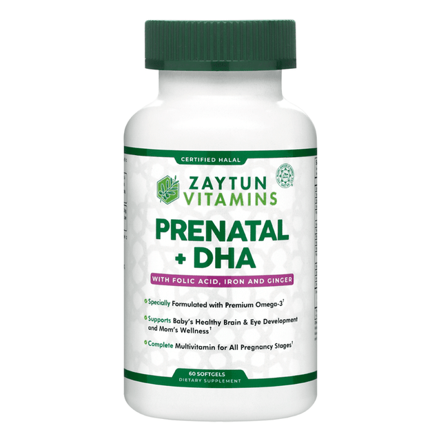 Halal Prenatal + DHA Multivitamin Softgels by Zaytun Vitamins - Vysn