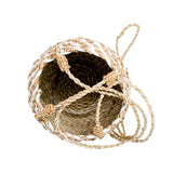 HANGING WOVEN PLANTER - NATURAL by POPPY + SAGE - Vysn