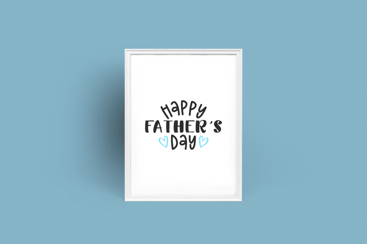 Happy Father's Day Blue Hearts Fathers Day Collection by WinsterCreations™ Official Store - Vysn