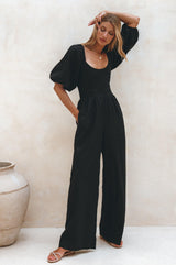 Heaven Bay Linen Jumpsuit by ELF - Vysn