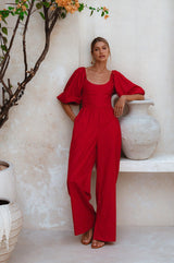 Heaven Bay Linen Jumpsuit by ELF - Vysn