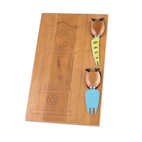 Hickory Dickory Dock 2 Mice Ran Up Cheese Server by Peterson Housewares & Artwares - Vysn