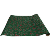 Holiday Floral Green Christmas Gift Wrap by Present Paper - Vysn