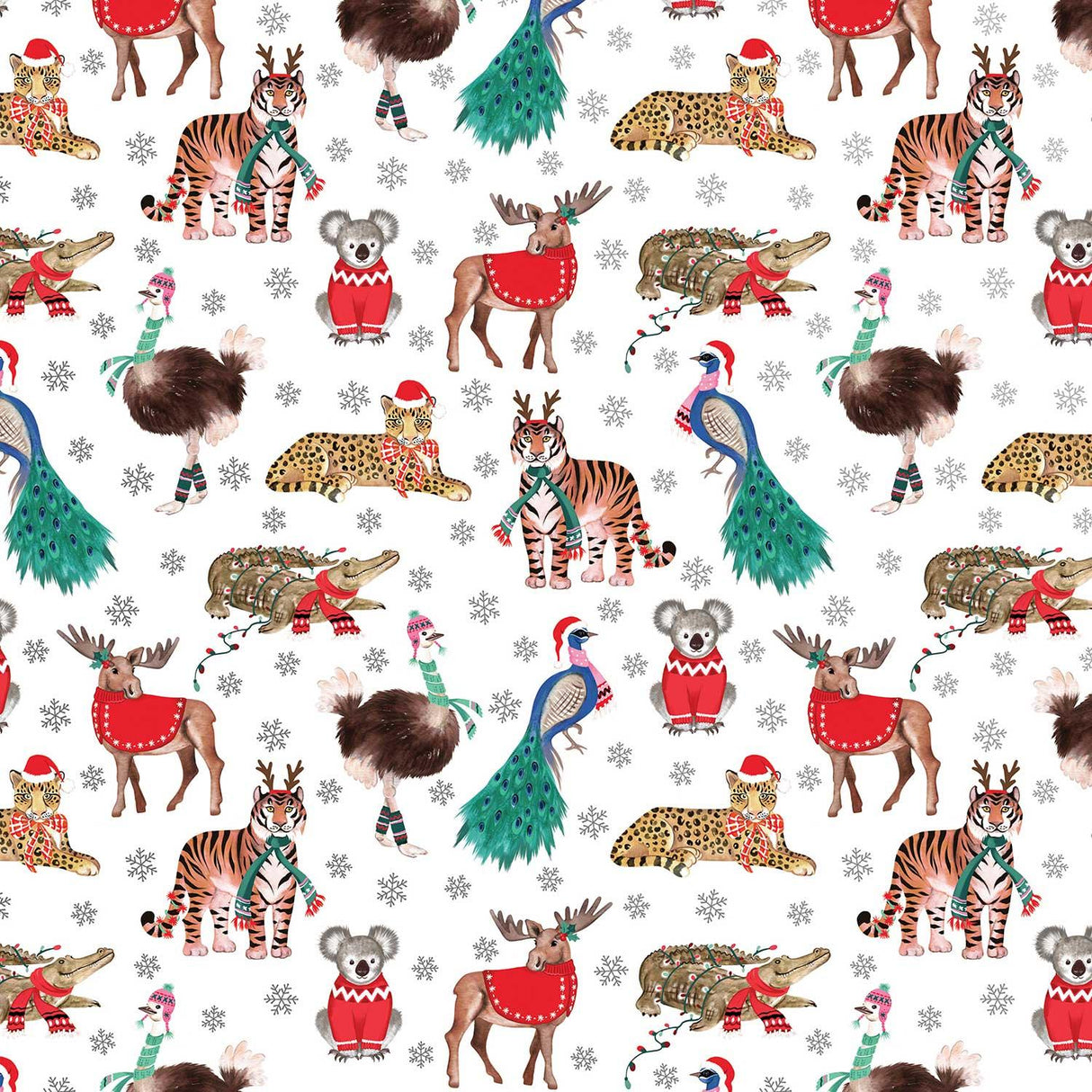 Holiday Safari Christmas Gift Wrap by Present Paper - Vysn