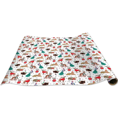 Holiday Safari Christmas Gift Wrap by Present Paper - Vysn