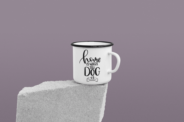 Home Is Where The Dog Is Dog Mom Mug by WinsterCreations™ Official Store - Vysn