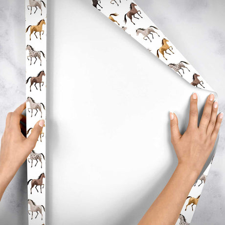 Horses Gift Wrap by Present Paper - Vysn