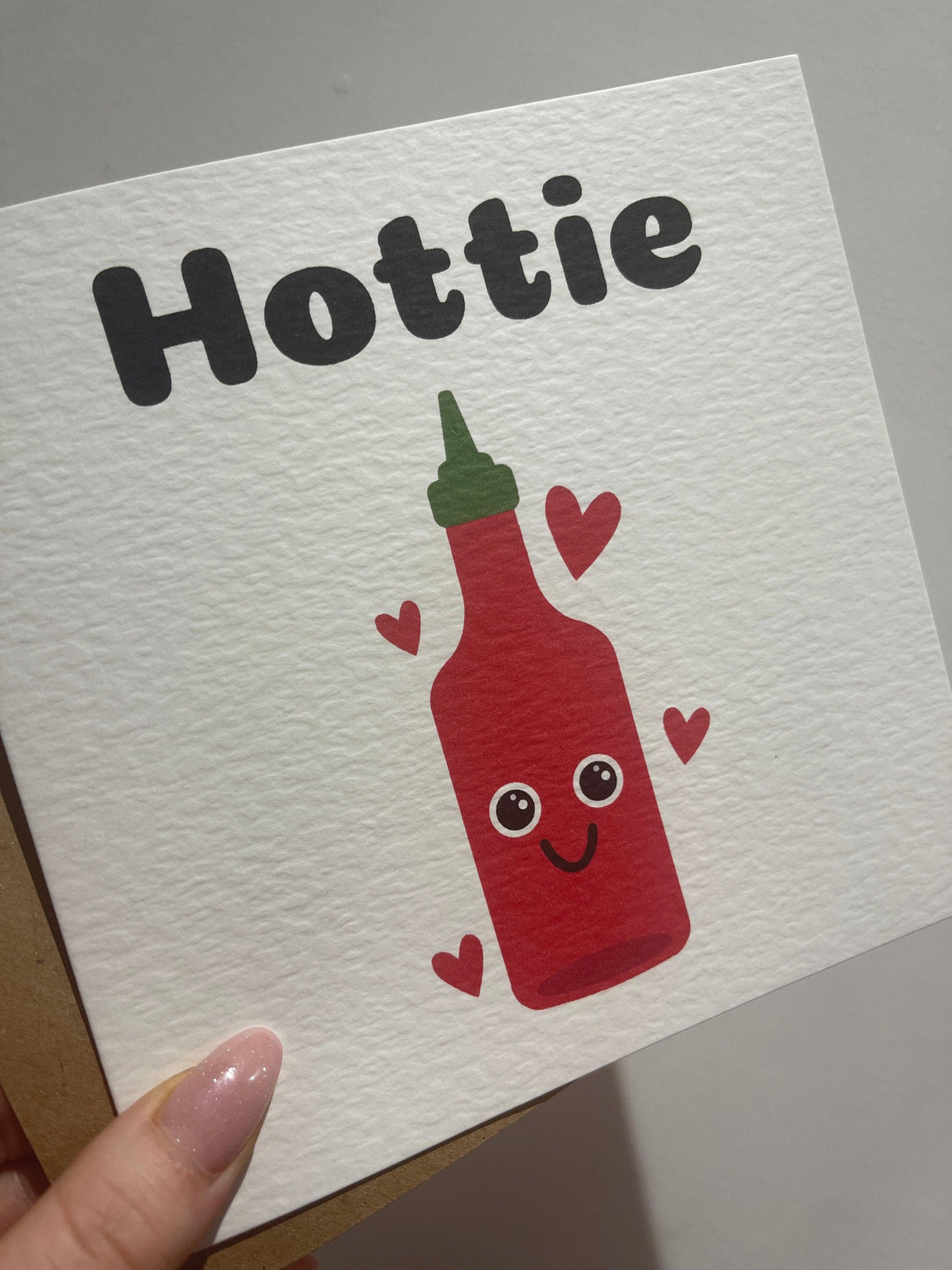 Hottie Valentines Day Funny Humorous Hammered Card & Envelope by WinsterCreations™ Official Store - Vysn