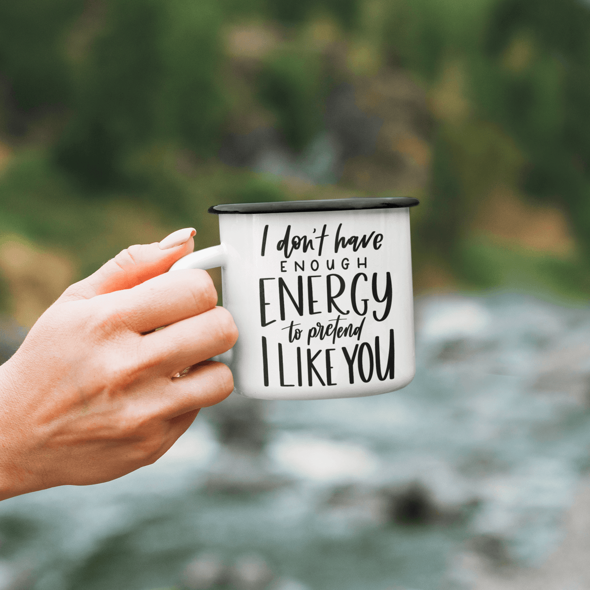 I Dont Have Enough Energy To Pretend I Like You Sarcastic Mug by WinsterCreations™ Official Store - Vysn