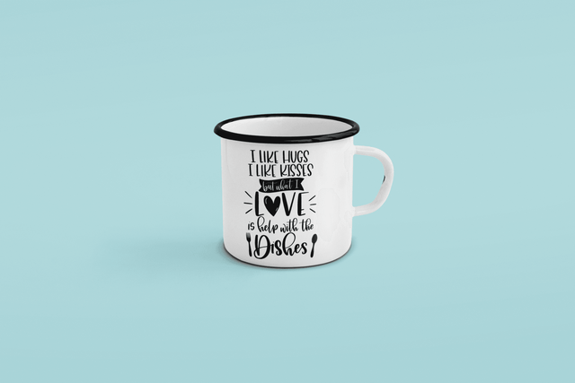 I Love Help With The Dishes Kitchen Mug by WinsterCreations™ Official Store - Vysn