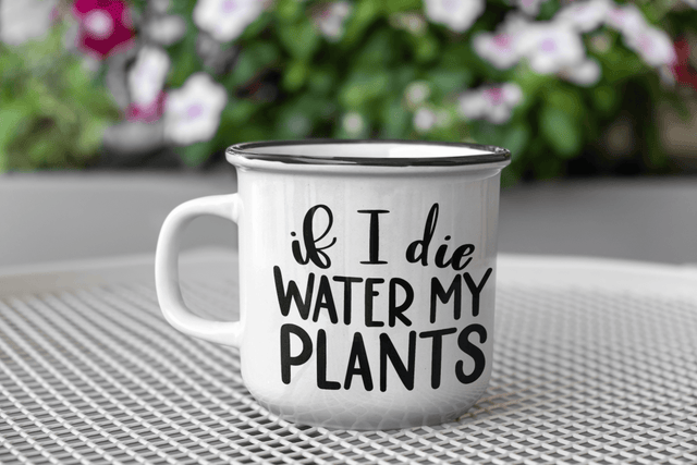 If I Die Water My Plants Plant Mom Mug by WinsterCreations™ Official Store - Vysn