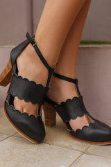 Incognito Leather Heels by ELF - Vysn