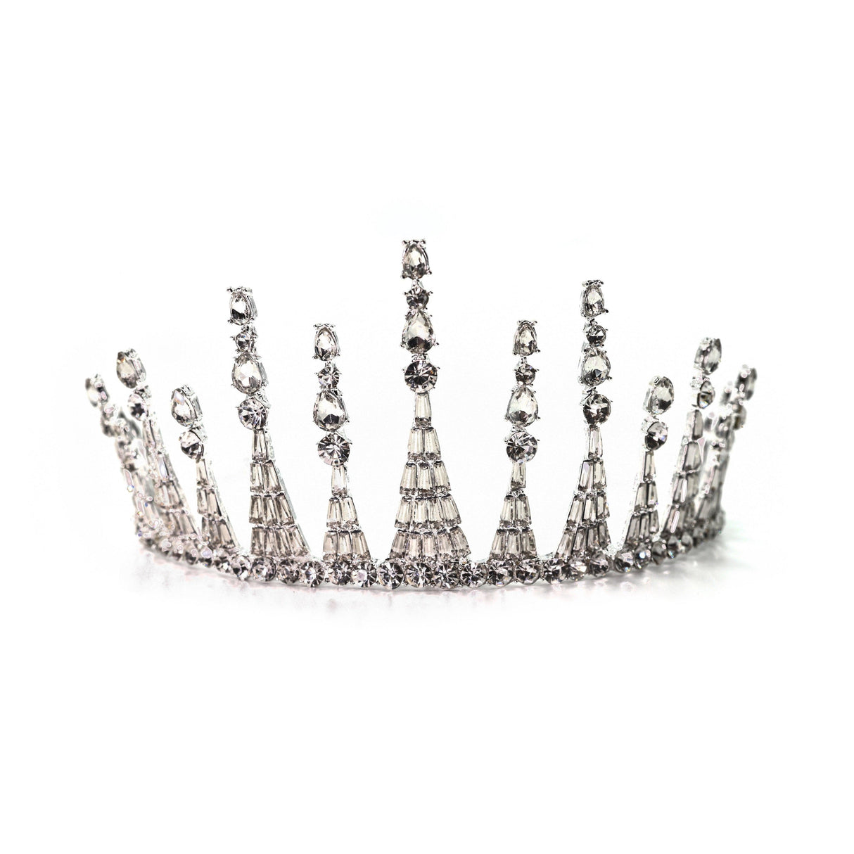 Jazz Age Skyscraper Tiara in Silver by The Bullish Store - Vysn