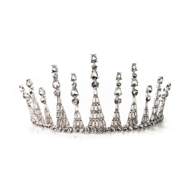 Jazz Age Skyscraper Tiara in Silver by The Bullish Store - Vysn