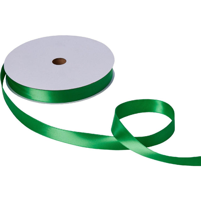 Jillson & Roberts Double-Faced Satin Ribbon, 1" Wide x 100 Yards, Green by Present Paper - Vysn