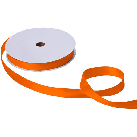 Jillson & Roberts Double-Faced Satin Ribbon, 1" Wide x 100 Yards, Orange by Present Paper - Vysn