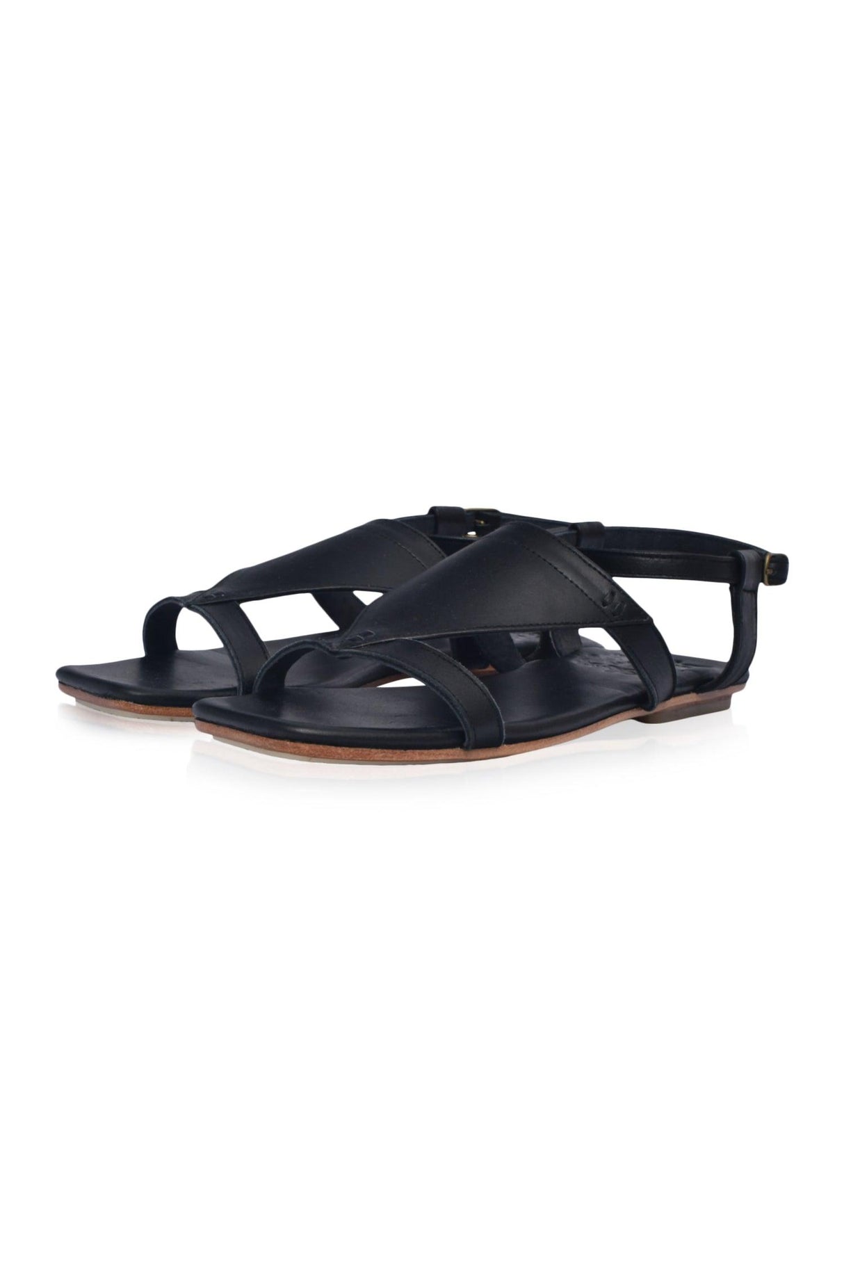 Kanvaz Ankle Strap Sandals by ELF - Vysn