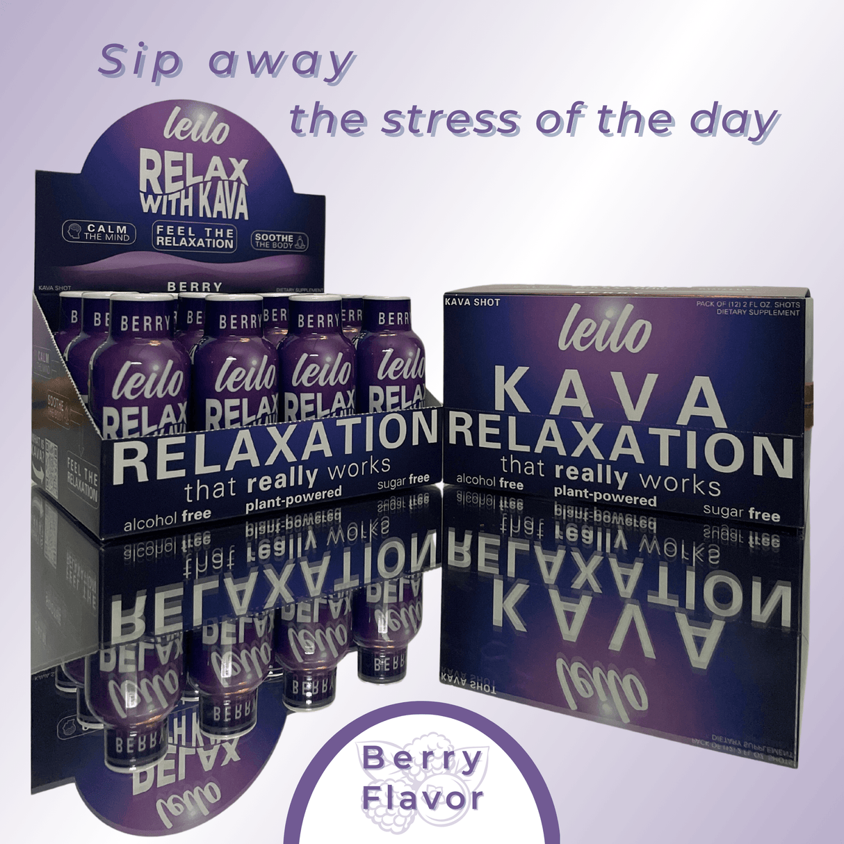 Kava Relax Shot (12-Pack) by Leilo - Vysn