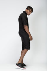 Konus Unisex Short Sleeve Overall In Black by Shop at Konus - Vysn