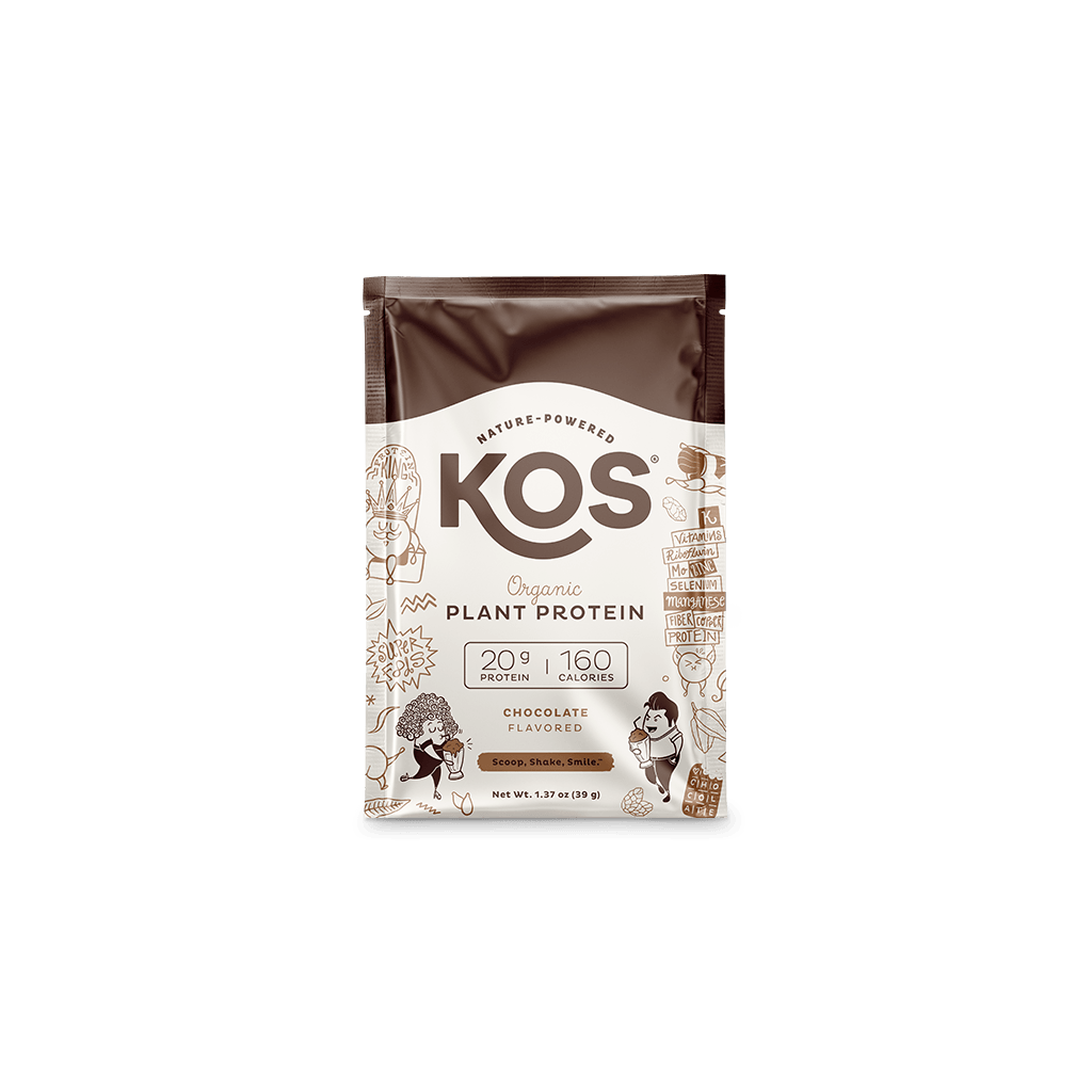 KOS Organic Plant Protein, Chocolate, Single Serving by KOS.com - Vysn