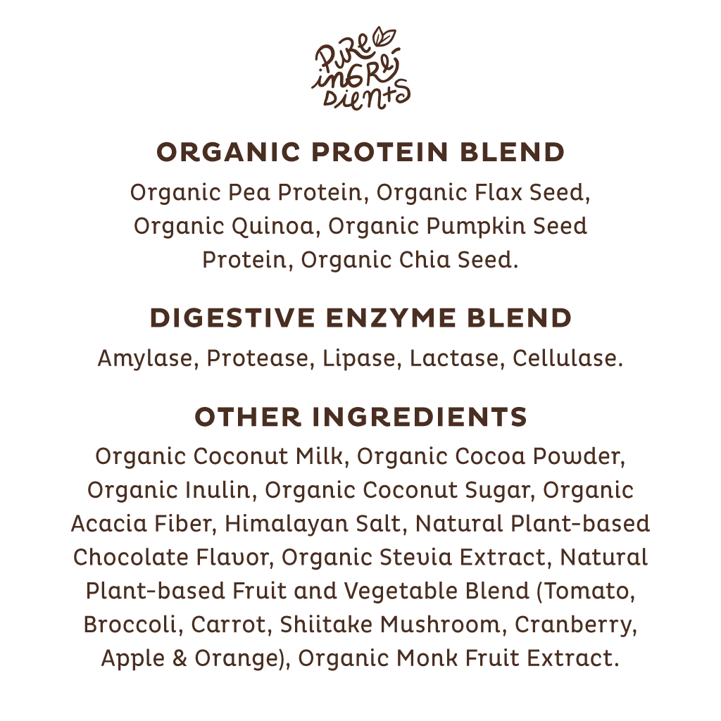 KOS Organic Plant Protein, Chocolate, Single Serving by KOS.com - Vysn