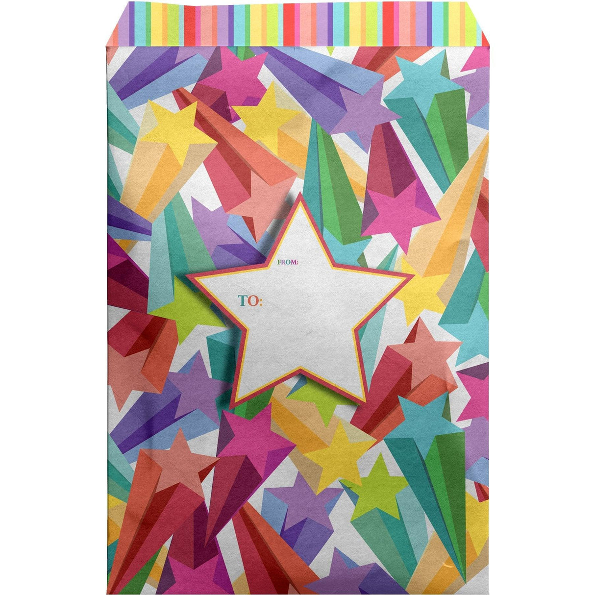 Large Birthday Printed Padded Mailing Envelopes, Bright Stars by Present Paper - Vysn