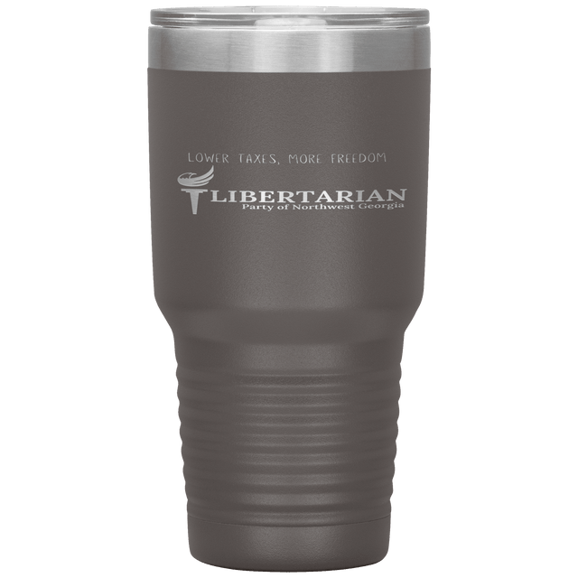 Libertarian Party of Northwest Georgia Tumbler 30oz by Proud Libertarian - Vysn