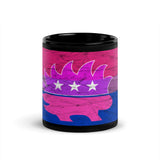 Libertarian Porcupine - LGBTQ - Bisexual Black Glossy Mug by Proud Libertarian - Vysn