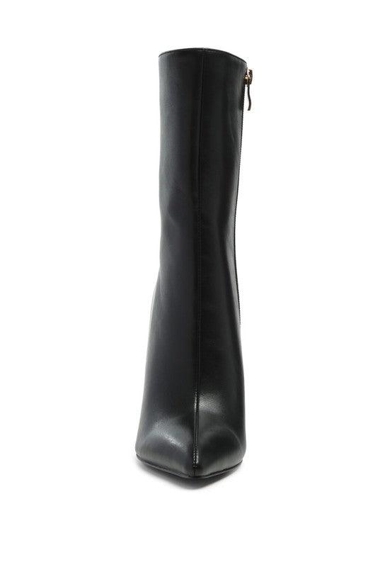 London Rag Over The Ankle Stiletto Boot by Blak Wardrob - Vysn