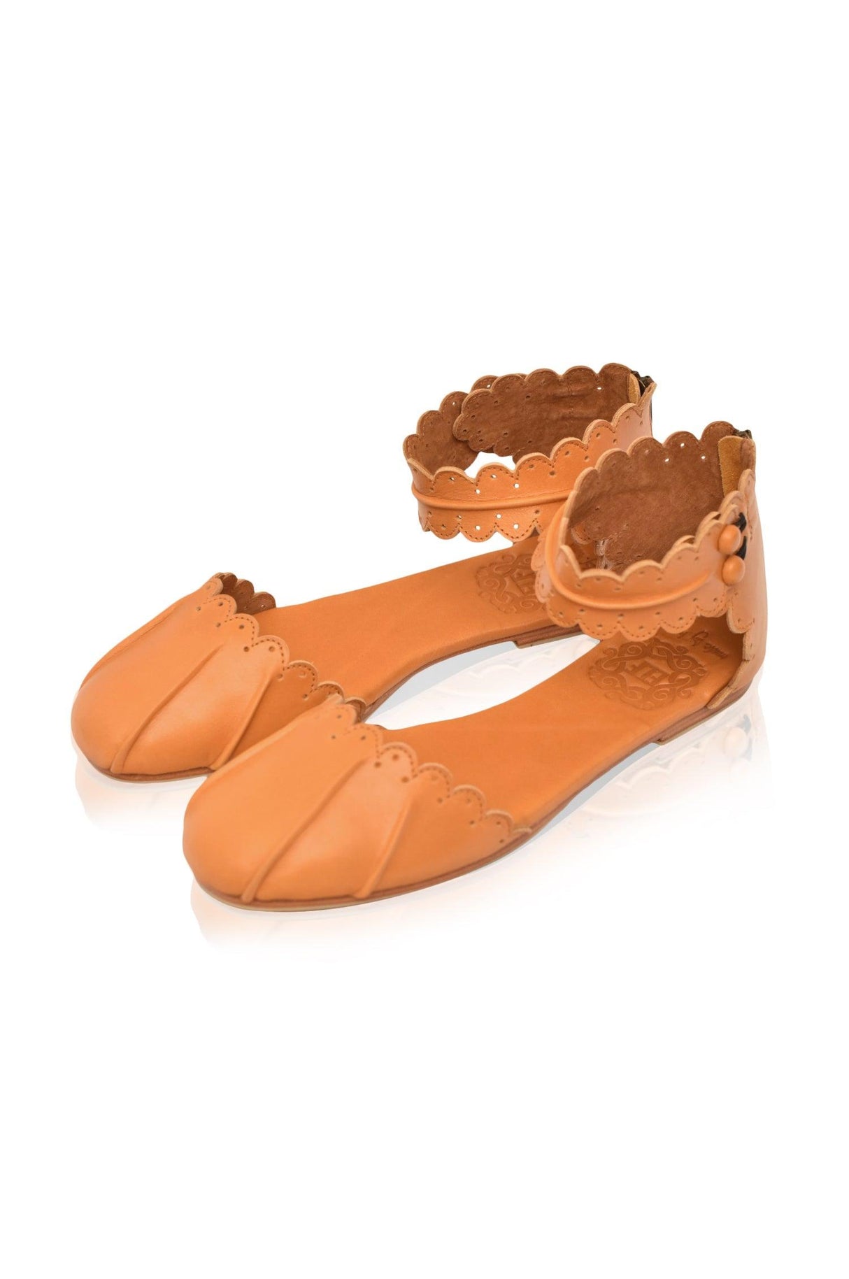 Love Bird Leather Flats by ELF - Vysn