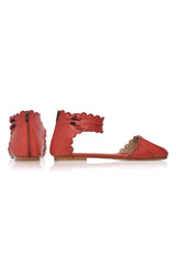 Love Bird Leather Flats by ELF - Vysn